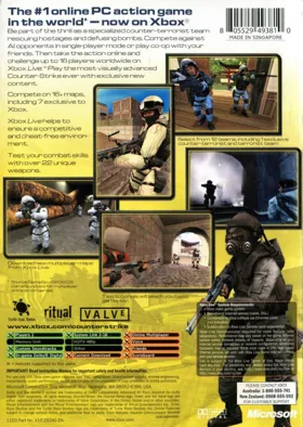 Counter-Strike (USA) box cover back